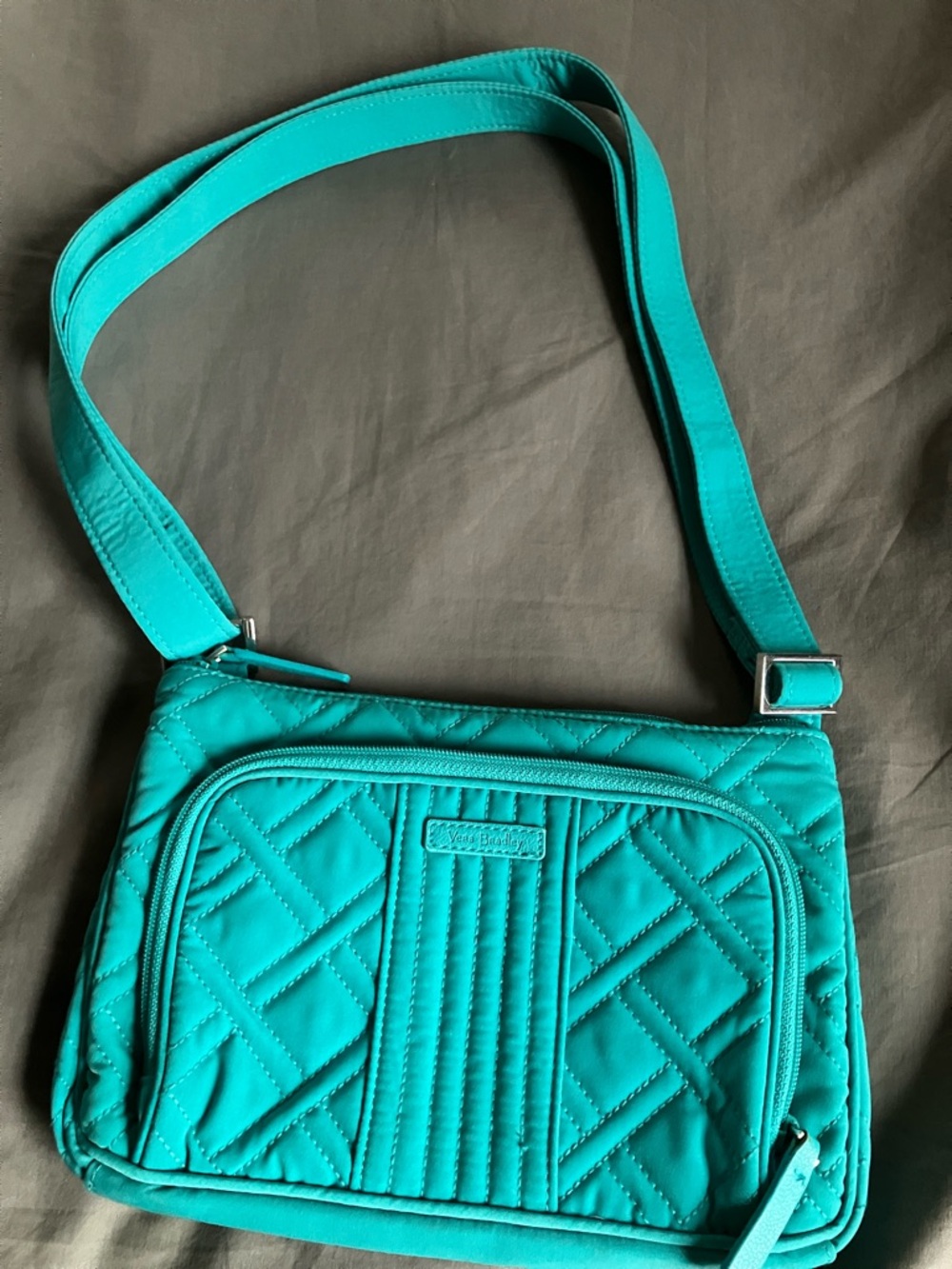 Vera Bradley Teal Quilted Crossbody Bag